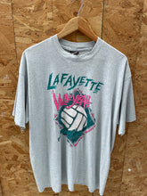 Vintage Single Stitch Lafayette College Volleyball T-Shirt - XL - Gray
